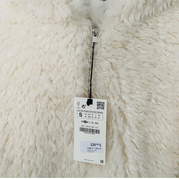 Brand new ZARA Sherpa Hooded Jacket - Picture 5 of 5